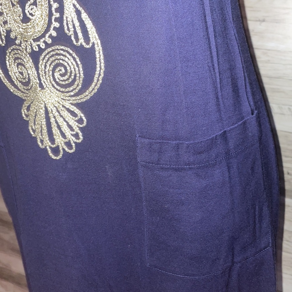 LILLY PULITZER Carlotta Stretch Shift Dress True Navy and Gold Sz 00 Preppy - Picture 4 of 10